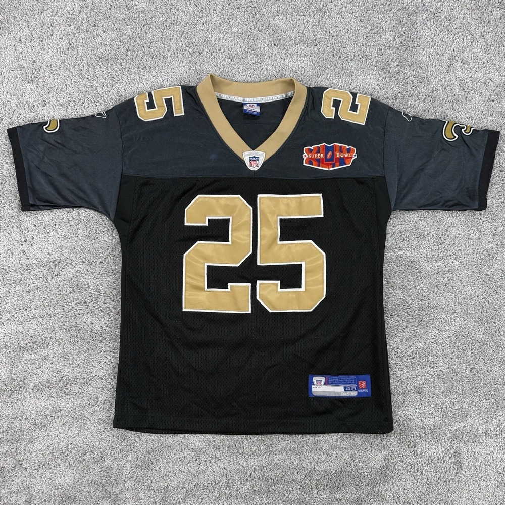 Reebok Reggie Bush New Orleans Saints Jersey Men's 48 Super Bowl XLIV #25